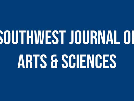 Faculty Letter: Relaunch of Southwest Journal of Arts & Sciences on USW Website